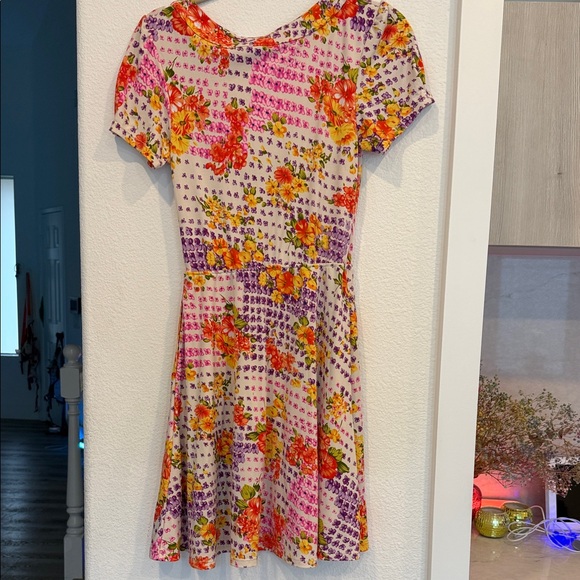 Free People Pink and Orange Floral Mini Dress - Picture 5 of 5